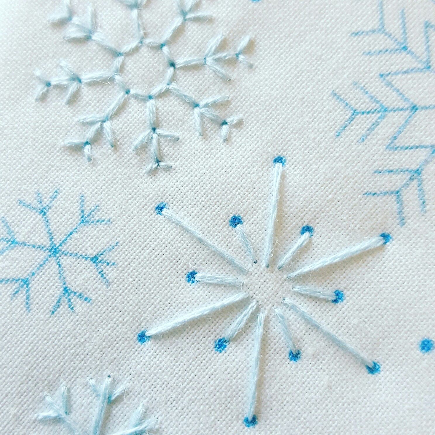 Снежинки на одежде