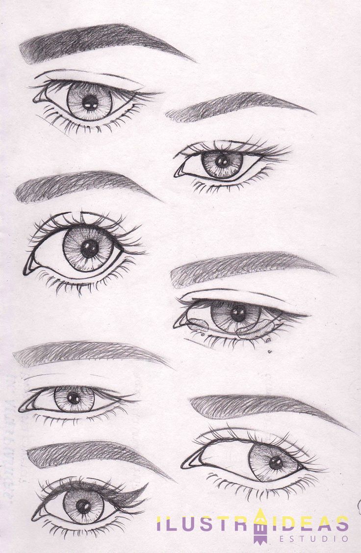 Как нарисовать стрелки на глазах красиво