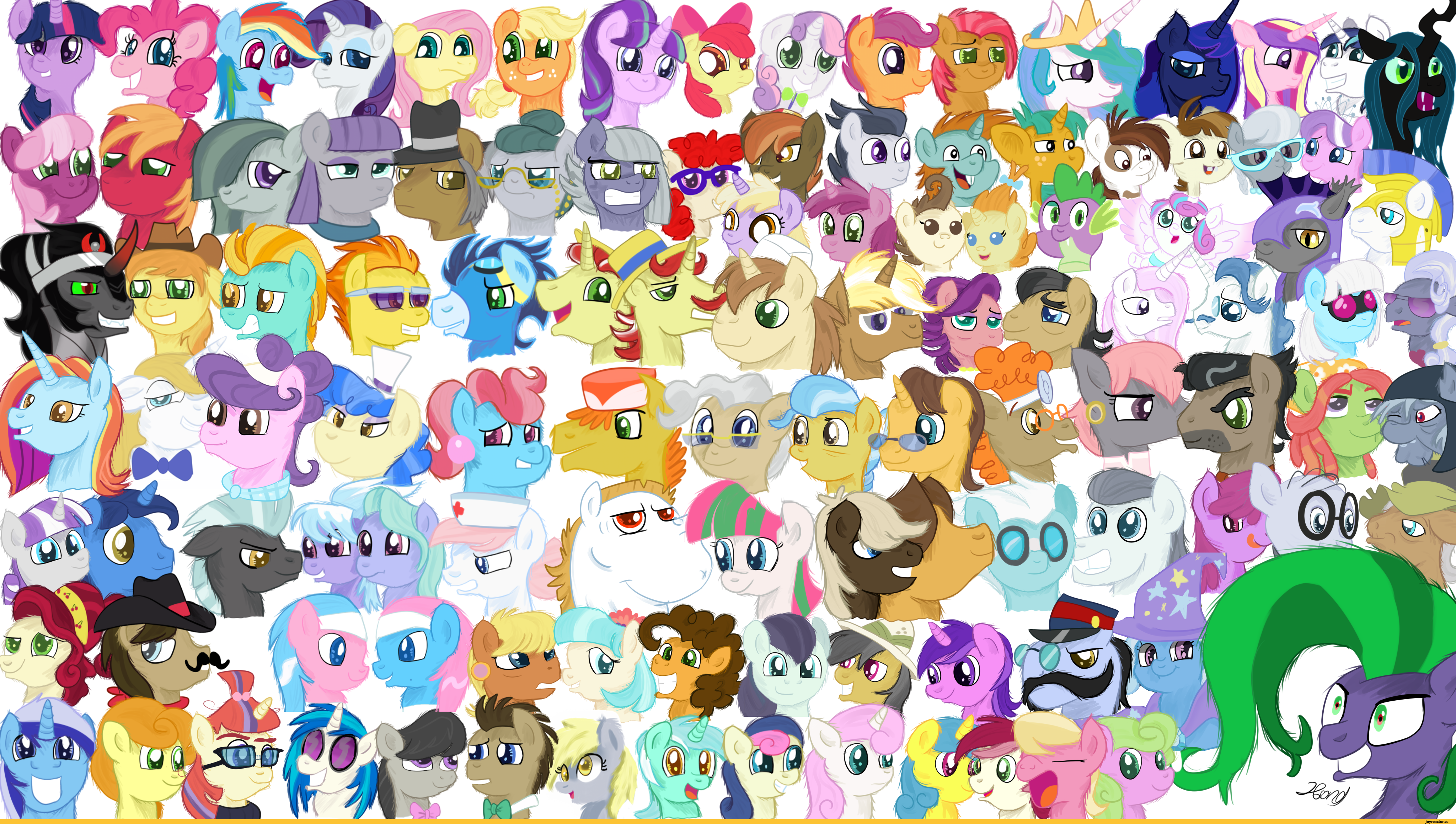 Сколько my little pony. My little Pony второстепенные персонажи. МЛП персонажи. Пони имена. Мой маленький пони персонажи.