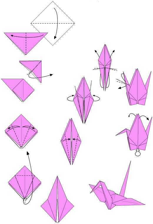 Журавлик оригами - 135 фото оригинальных решений. инструкция, мастер-класс, схемы, новинки