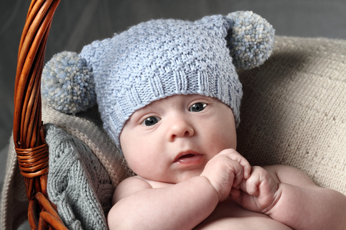 Чепчик спицами для новорожденного: схема и описание как связать для малыша | все о рукоделии