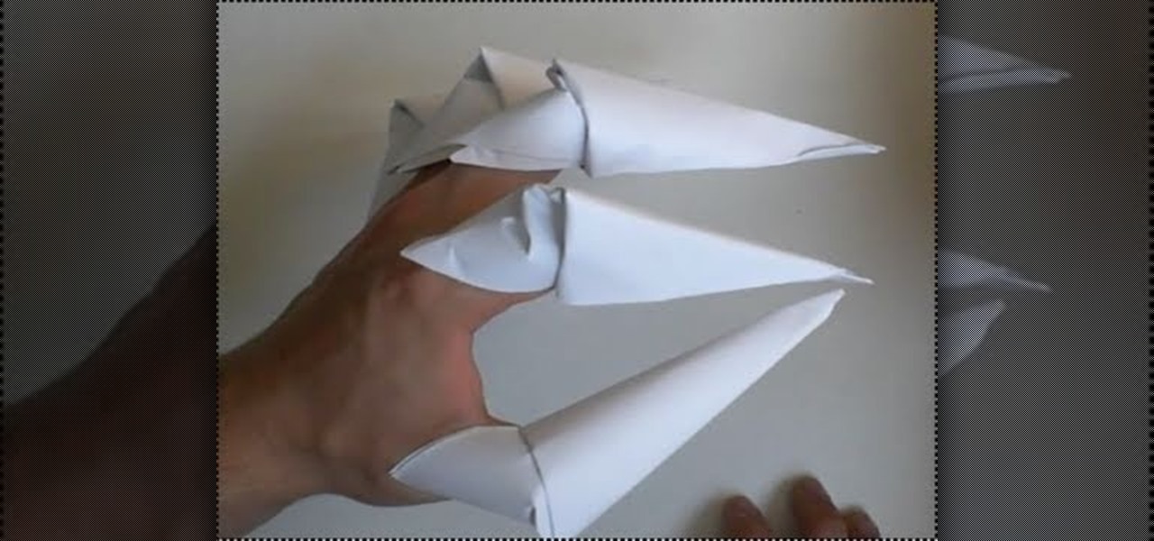 Как сделать из бумаги бумажные когти: оригами, видео