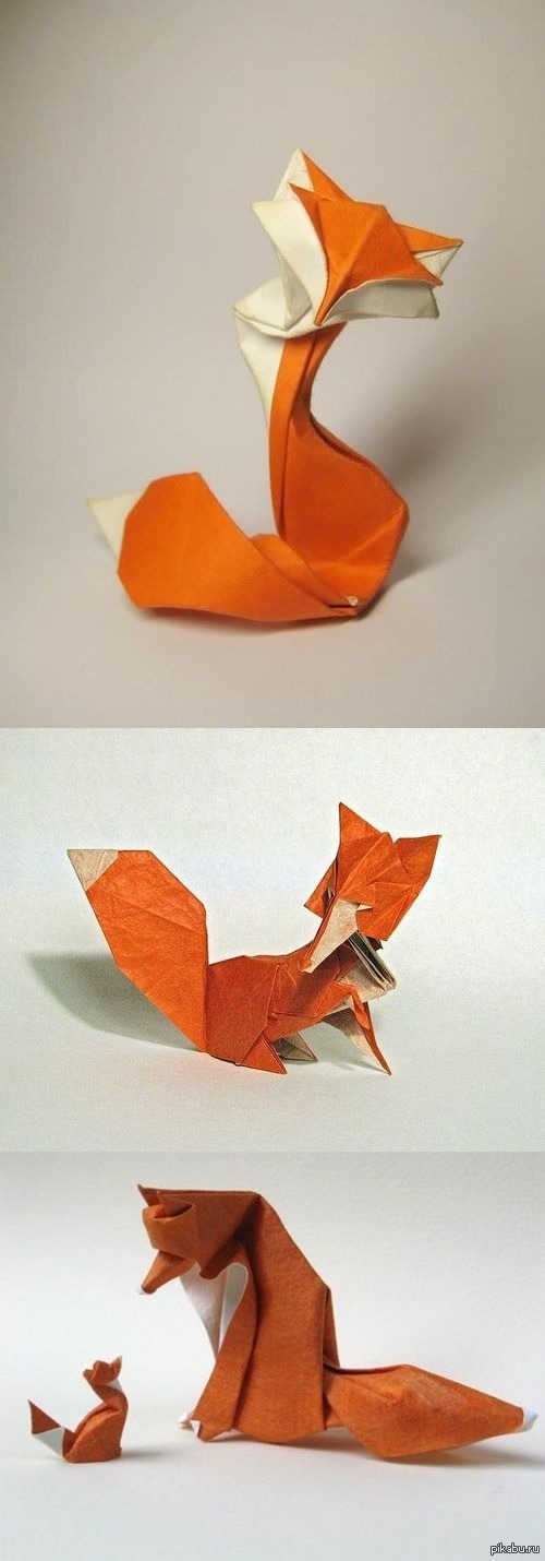 Оригами лиса из бумаги своими руками: схемы и подробное описание складывания поделки