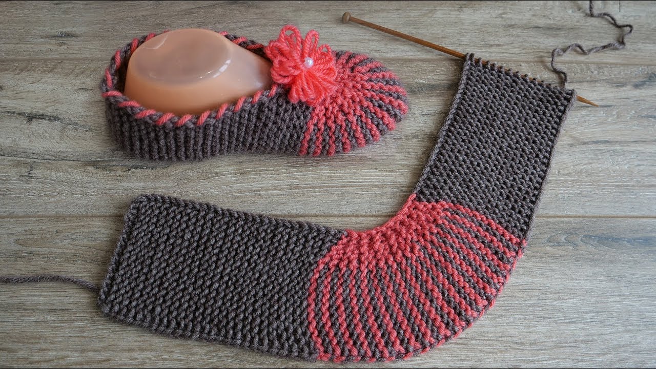 Домашние тапочки спицами: как связать красивую и удобную обувь своими руками (115 фото + инструкции)