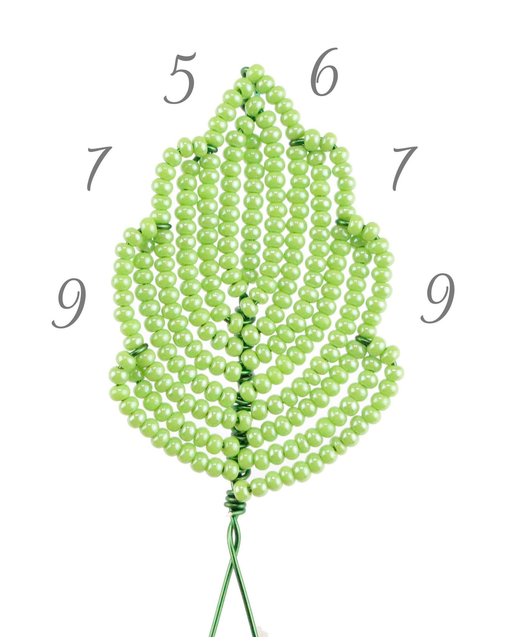 Кленовые листья (3 вида) деревья из бисера, бонсай, цветы из бисера – бисерок