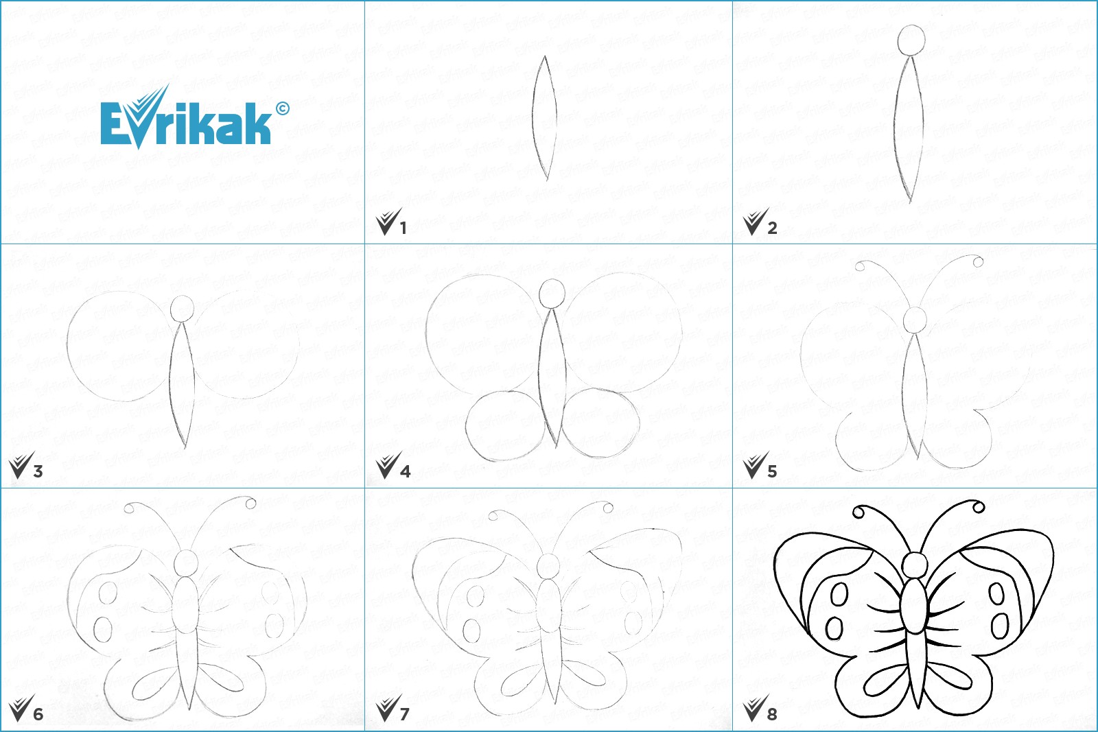Как нарисовать бабочку карандашом легко: идеи, пошаговые советы — женские советы