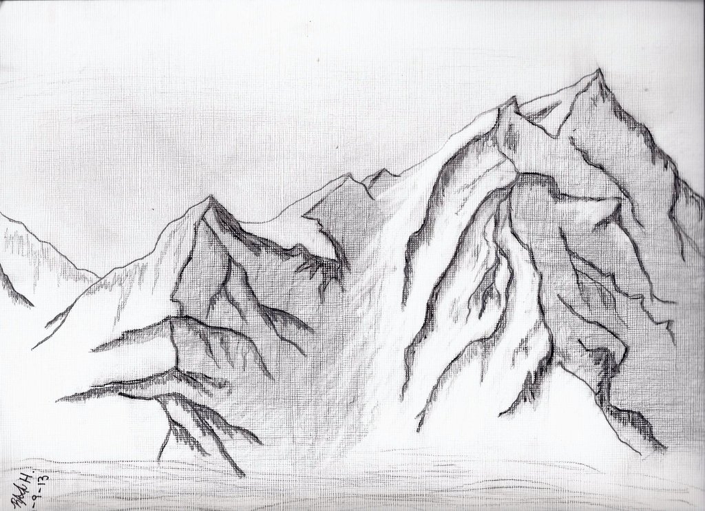 Как нарисовать горы (81 фото): легкая поэтапная инструкция для начинающих художников