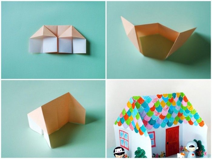 Оригами домик для детей 5 6 лет