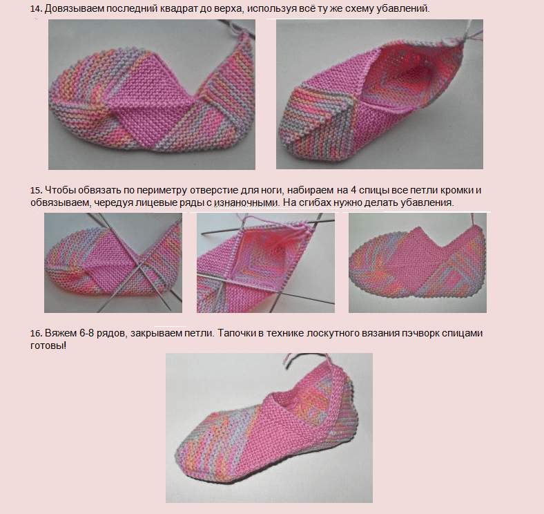 Женские тапочки спицами: схема и описание вязания ажурных тапок для начинающих | все о рукоделии