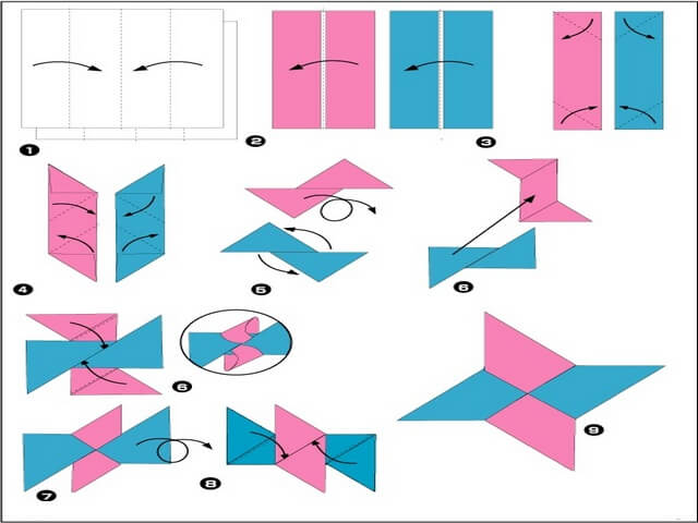 Как сделать оригами сюрикен из бумаги и диска? видео: как сделать бумажный сюрикен – megatexts.ru