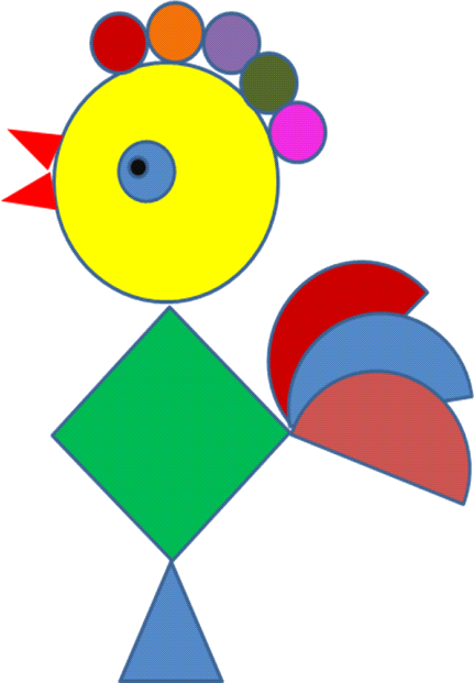 Аппликация из геометрических фигур 2 класс ???? картинки, рисунки, животные, шаблоны для дошкольников