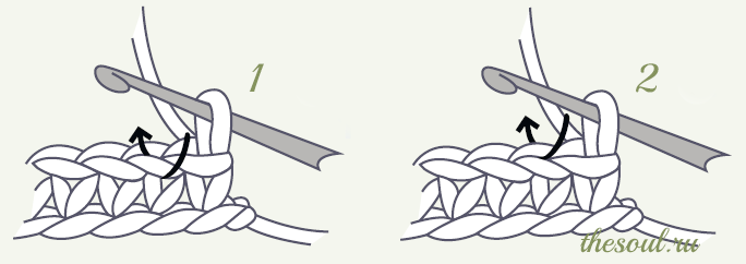 Столбик крючком: как вязать различные виды столбиков