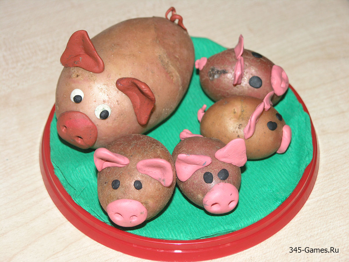 Поделки из картошки в детский сад