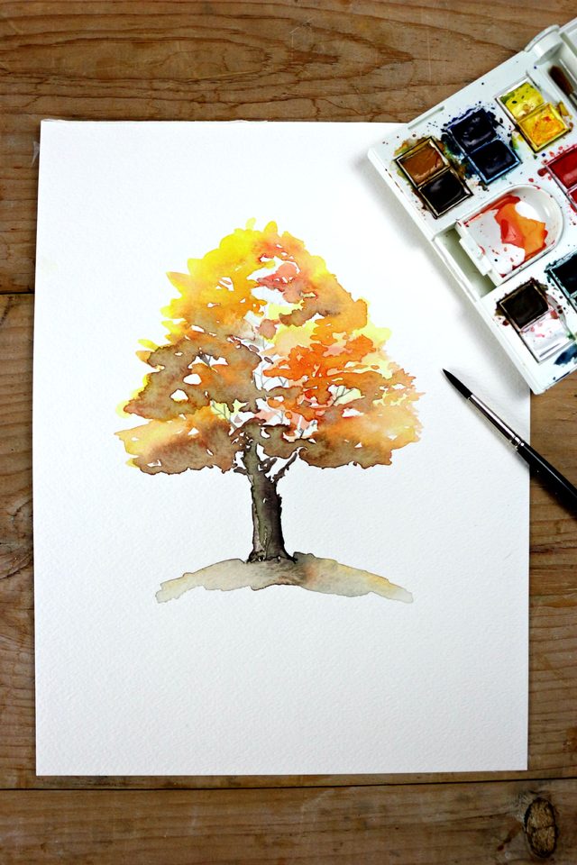 Рисунок контура дерева: поэтапное описание, фото, советы - handskill.ru