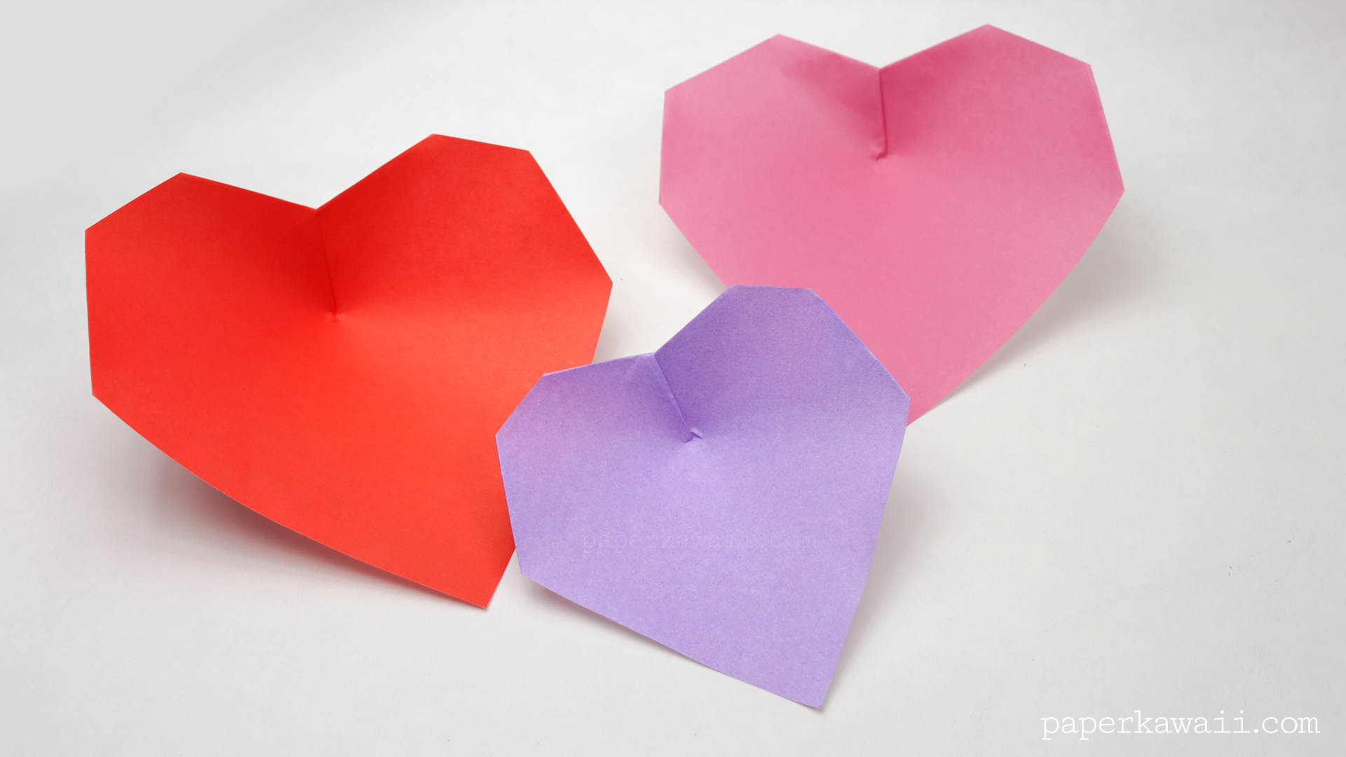 Бумажный поделки сердечки. как делать оригами