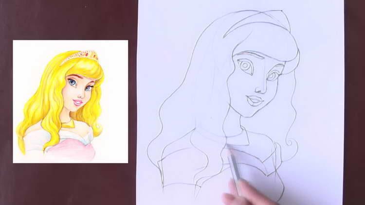 Как нарисовать принцесс диснея поэтапно • artshelter