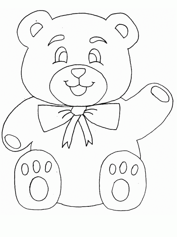 Медвежонок (аппликация из кругов) | море творческих идей для детей