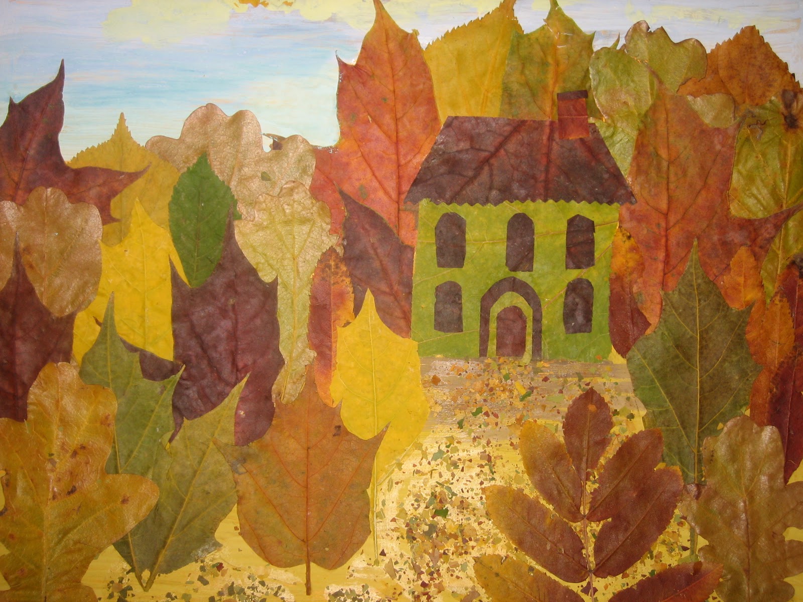 Осенние поделки из листьев своими руками (все новинки для детей детского сада и школы)
