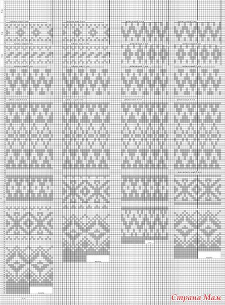 32 жаккардовых узора спицами - схемы и описания особенностей вязания