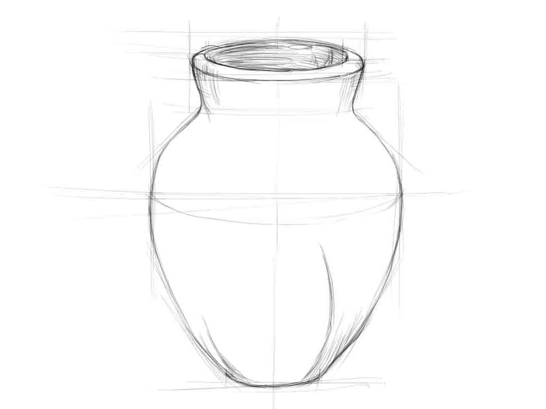 Как нарисовать вазу карандашом поэтапно: легкие мастер-классы рисования ваз с цветами и без них