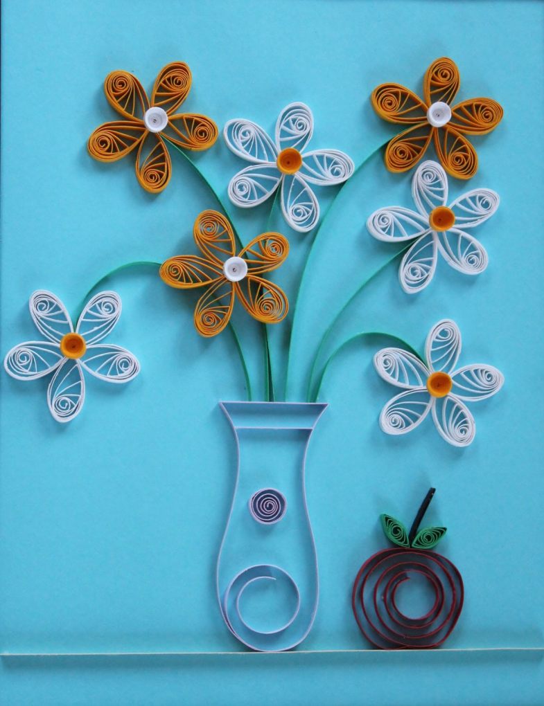Квиллинг цветы: поделки из бумаги, примеры простых работ и схемы
