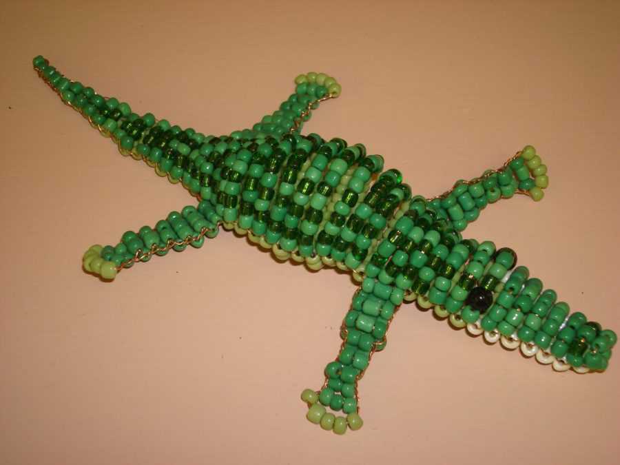 Плетение крокодила из бисера | im girl