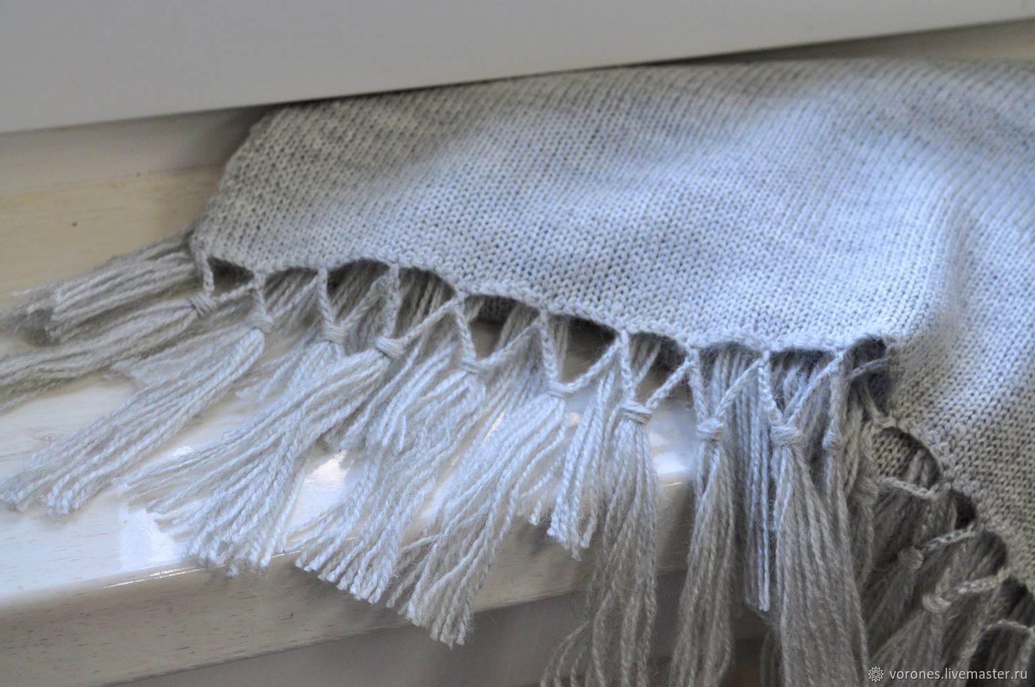 Как сделать бахрому на шарф - как сделать кисточки на шарфе