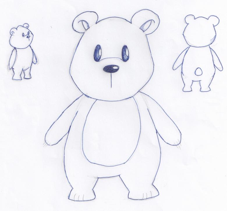 Как рисовать медведя карандашом