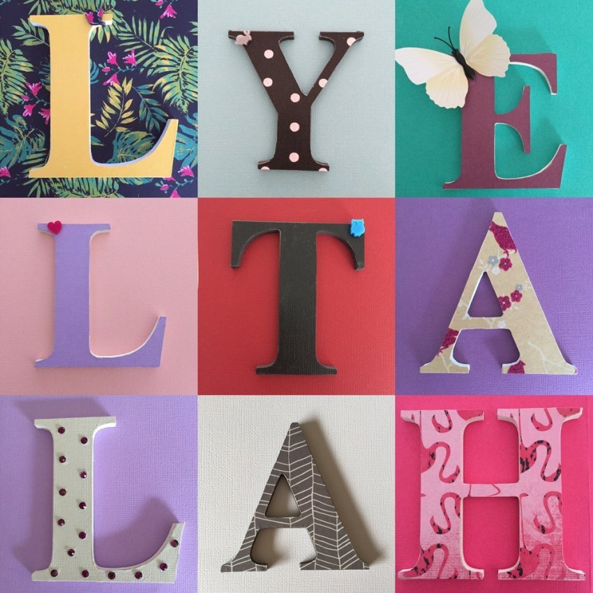 Поделка буква - лучшие идеи и мастер-класс как создать красивые буквы своими руками (130 фото)
