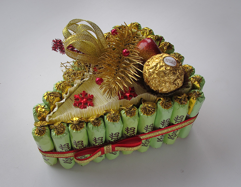 Вкусный декор из конфет своими руками: дарим близким шикарные поделки на новый год. новогодние поделки из конфет