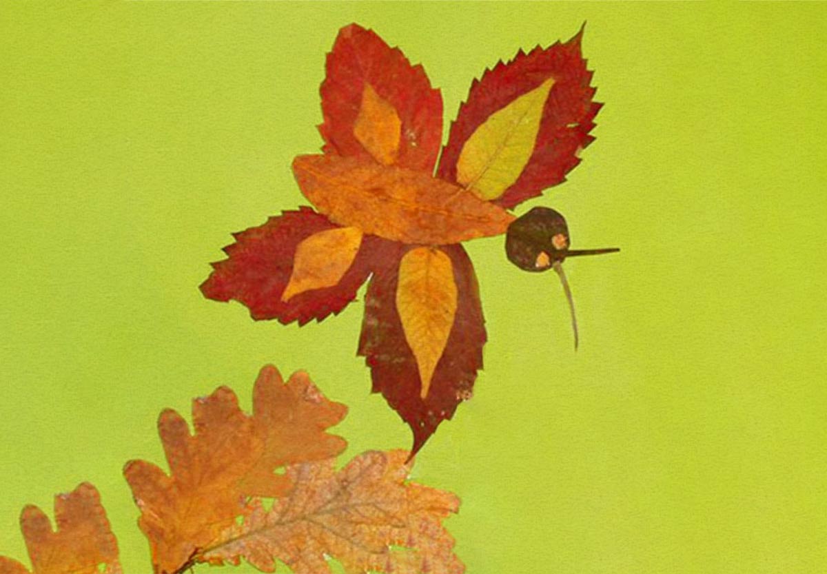 Аппликации из природного материала на тему осень: поделки из листьев, бумаги в детский сад | все о рукоделии