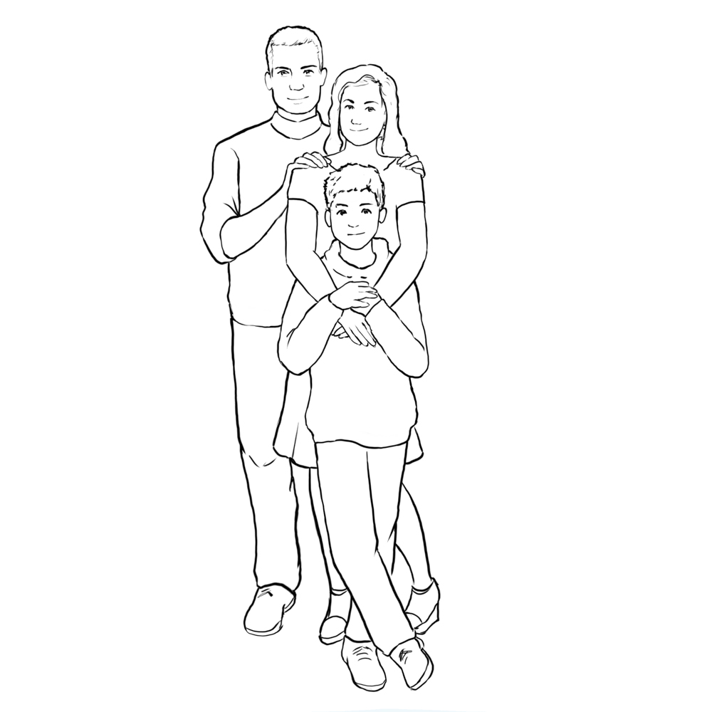 ✅ как нарисовать для папы рисунок карандашом. поэтапное видео по мастер-классу рисования семьи с мамой, папой и дочкой - mariya-timohina.ru