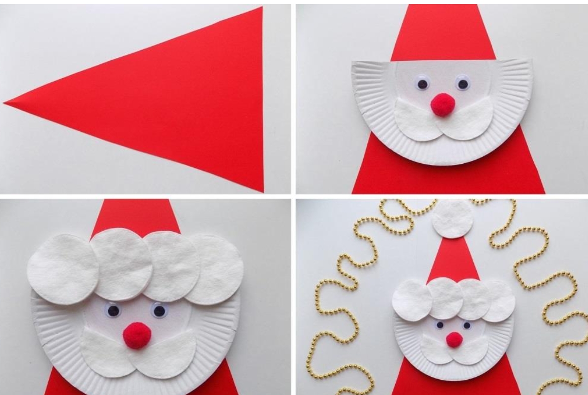 Как сделать из бумаги деда мороза: новогодние поделки своими руками