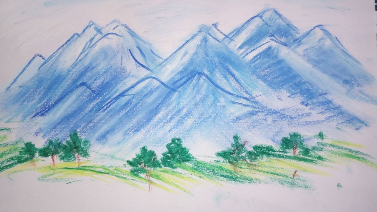 Как нарисовать пейзаж: учимся рисовать красивый пейзаж карандашом, легкие и быстрые уроки для начинающих
