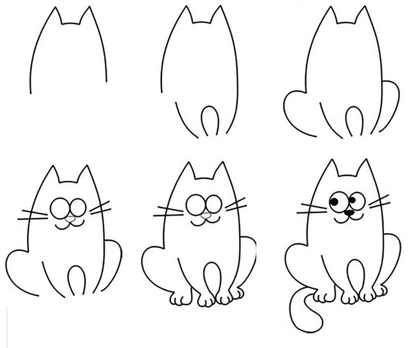 Нарисовать забавного котенка веселое занятие Все про рисования котенков карандашом - легкие поэтапные мастер-классы, фото идеи и примеры, дельные советы