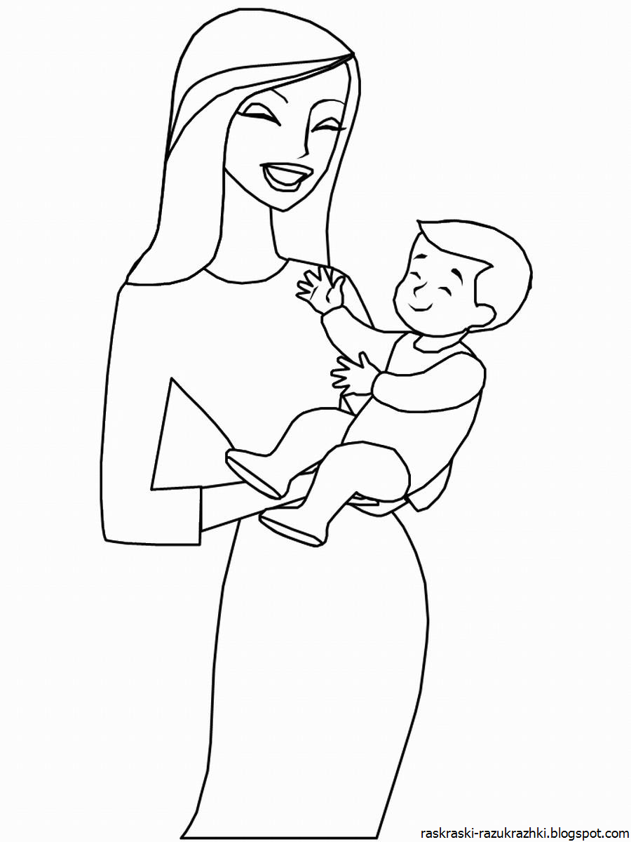 Как нарисовать маму с ребенком и папу, дочку, сына: поэтапнокрасиво и легко для детей 8-9 лет - что нарисовать маме просто так