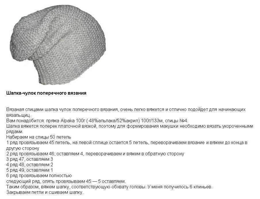 Схемы и описание вязания шапок бини спицами для женщин и мужчин. как связать шапку бини для женщины спицами: новые модели для осени и зимы