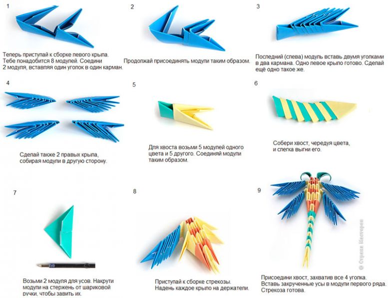 Лучшие поделки из модульного оригами