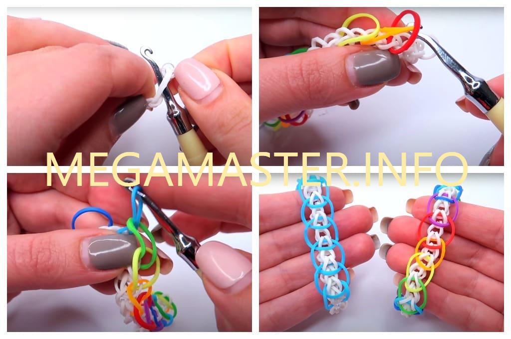 Плетение браслетов из резинок видео