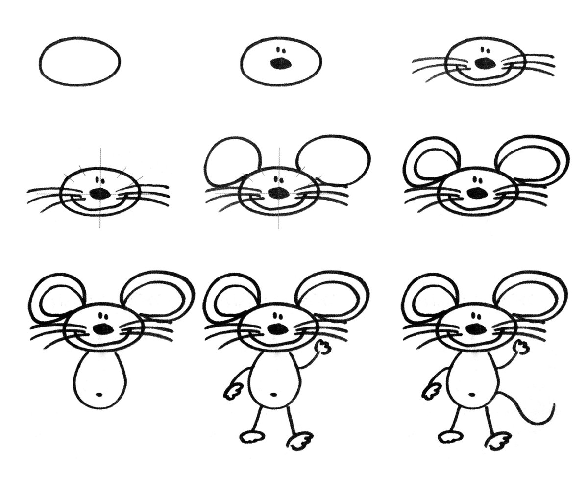 Как быстро нарисовать мышку ???? за 5 секунд!