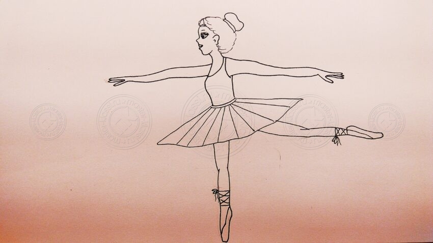 Рисунки балерины для срисовки карандашом (27 фото)