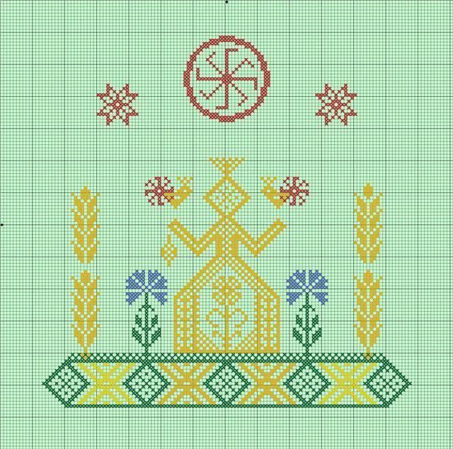 Славянские символы в вышивке: оберег своими руками