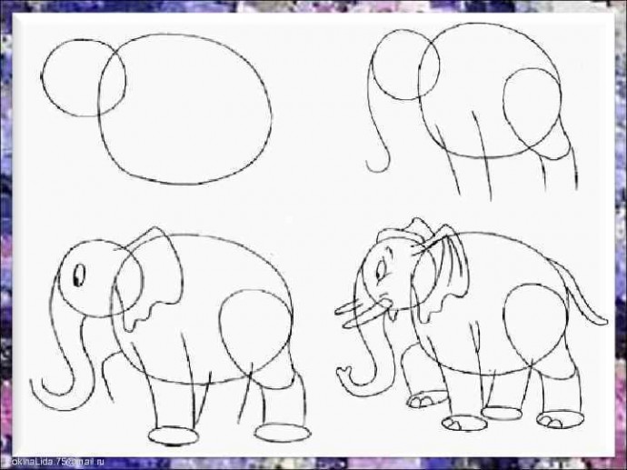 Как нарисовать слона поэтапно карандашом (47 фото) - легкие мастер-классы по рисованию слона