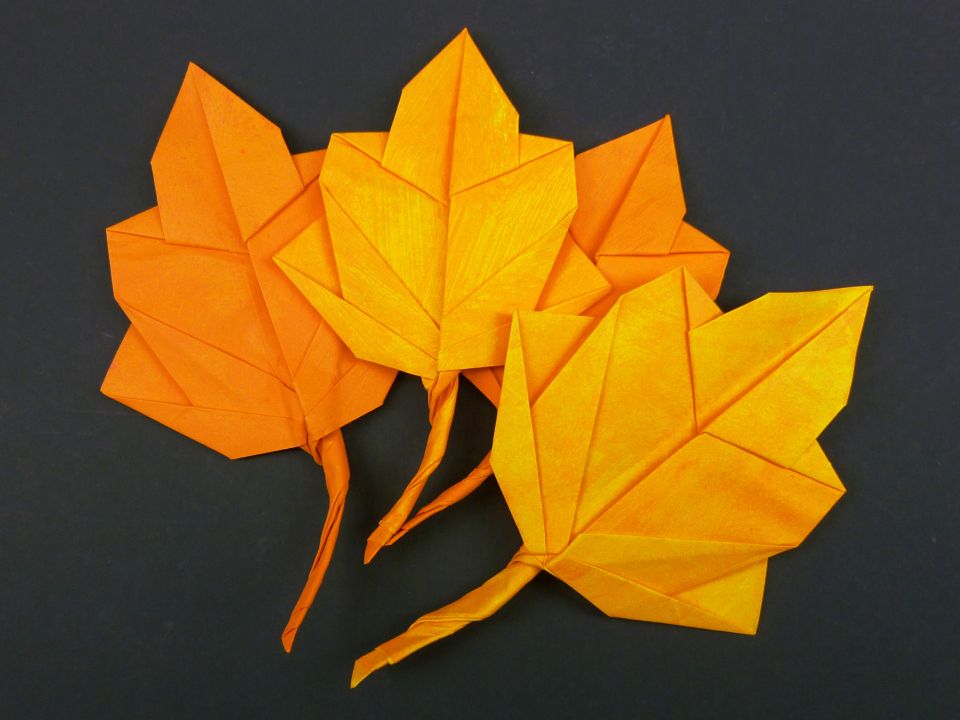 ᐉ листья клена своими руками сгибанием из бумаги. кленовый лист из бумаги по шаблонам и схемам оригами. листья из бумаги своими руками ✅ igrad.su