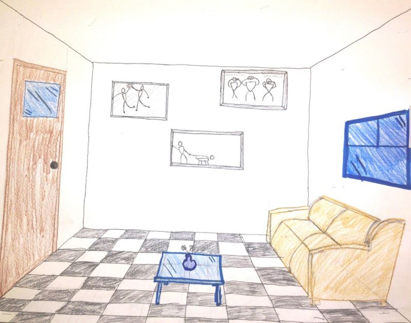 Как нарисовать комнату поэтапно карандашом: учимся рисовать комнату с мебелью в перспективе. инструкции от художника для начинающих