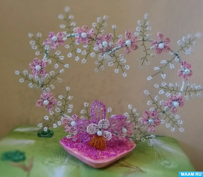 Бисероплетение цветы: бисерные букеты и композиции, мастер-класс по плетению из бисера для начинающих