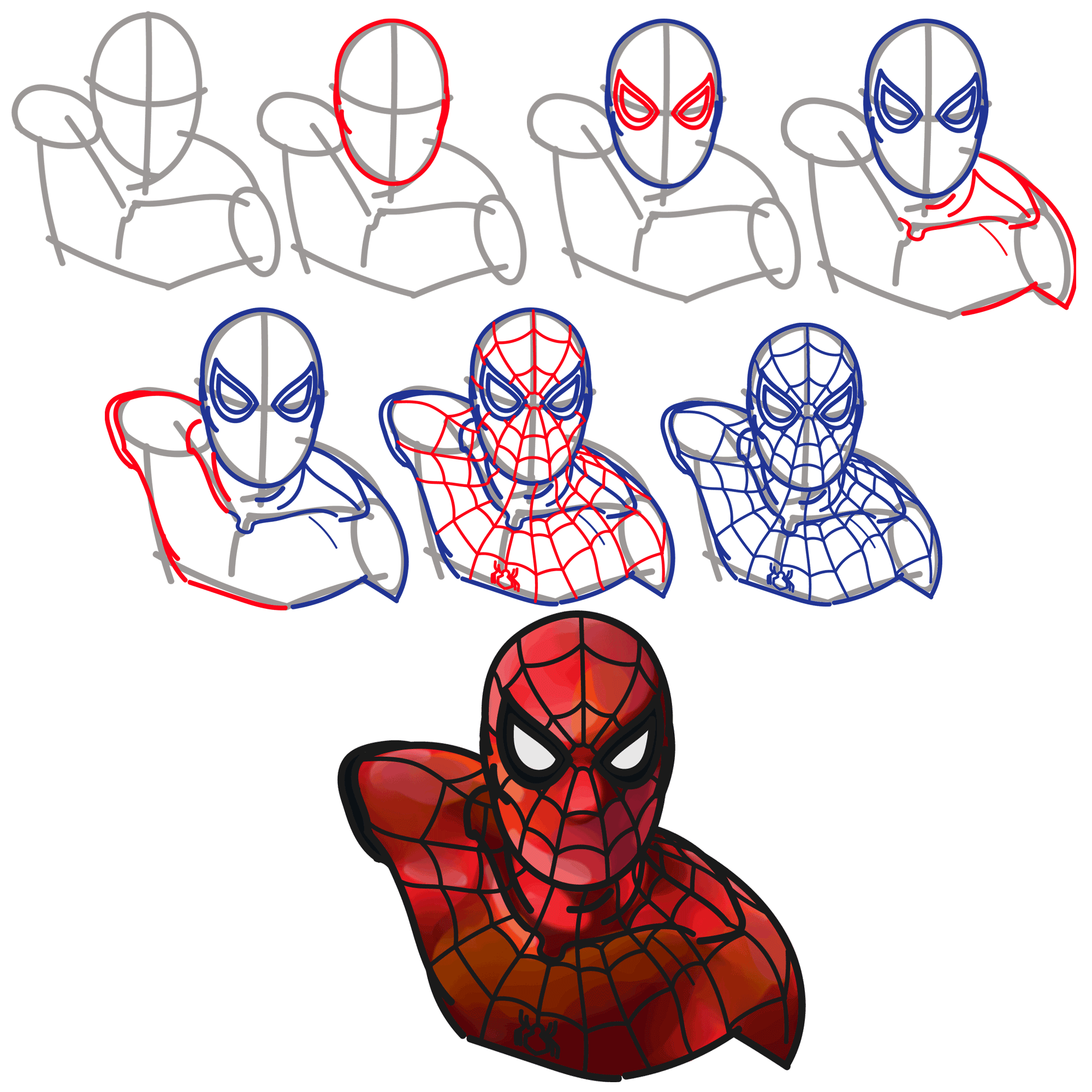 Человек паук срисовать. Человек паук для срисовки. Человек паук рисунок по этапно. Картинки человека паука для срисовки.