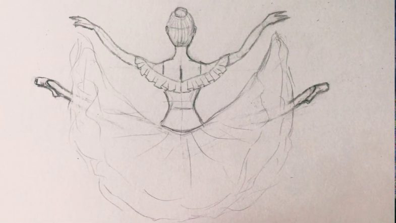 Как нарисовать балерину поэтапно карандашом - легкая и простая инструкция с фото и описанием