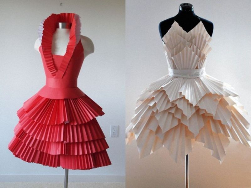 Как сделать платье из бумаги своими руками — подборка мастер-классов для начинающих, фото идеи и примеры
