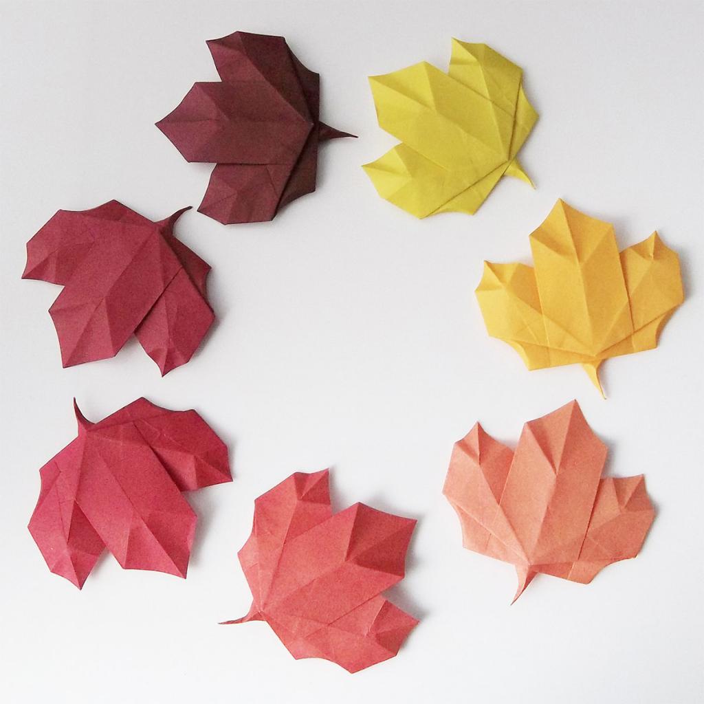 Осенний кленовый лист из бумаги - мастер-класс по созданию осенней поделки с ребенком (фото + инструкция)